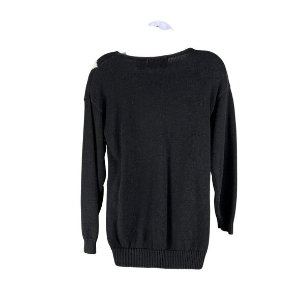 Vintage Marnie West Womens L Harlequin Sequin Sweater Diamond Pattern Holiday - Picture 2 of 13